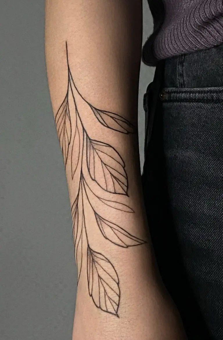 a person's arm with a tattoo